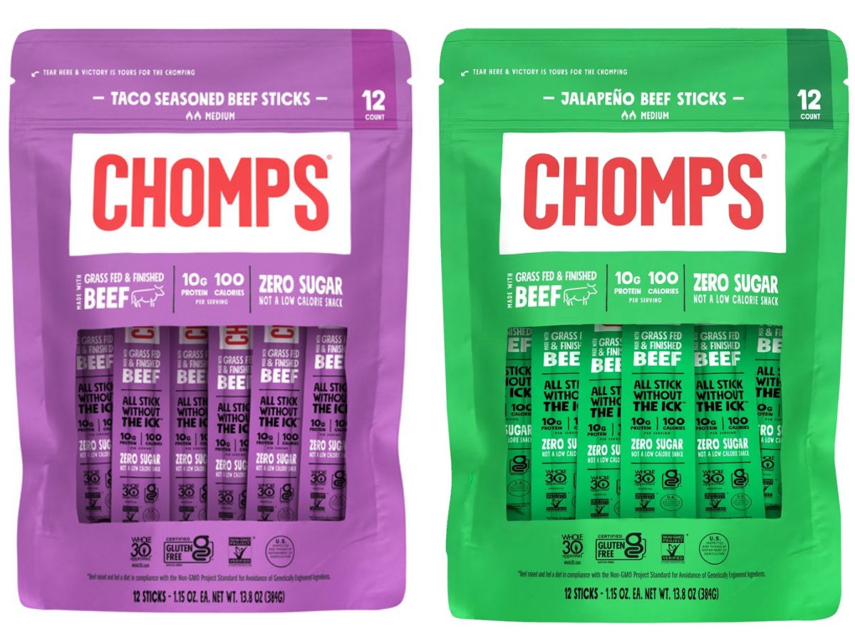 Chomps Grass Fed Beef Sticks