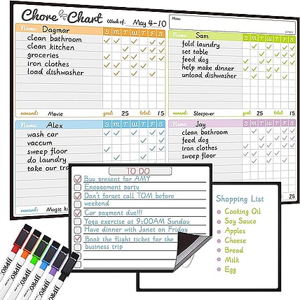 benefits of using chore charts for kids