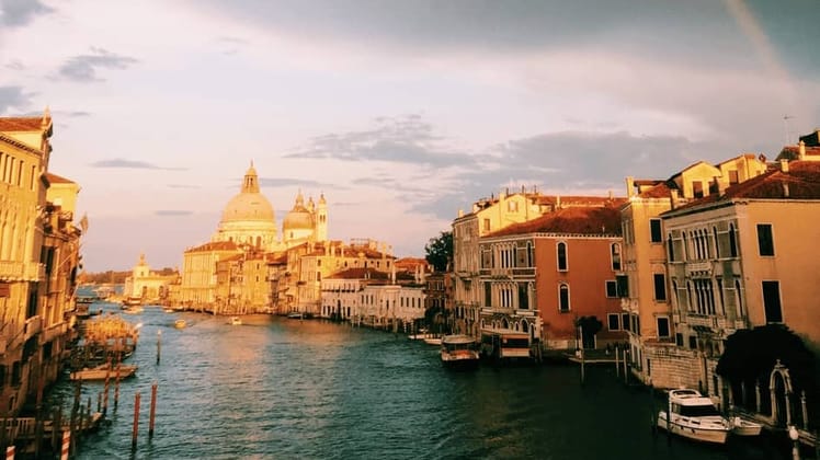 Accademia Bridge in Venice, Italy