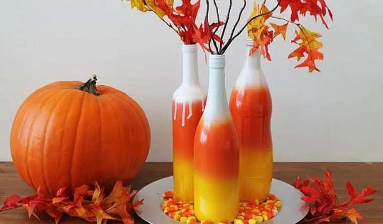 candy corn glasses